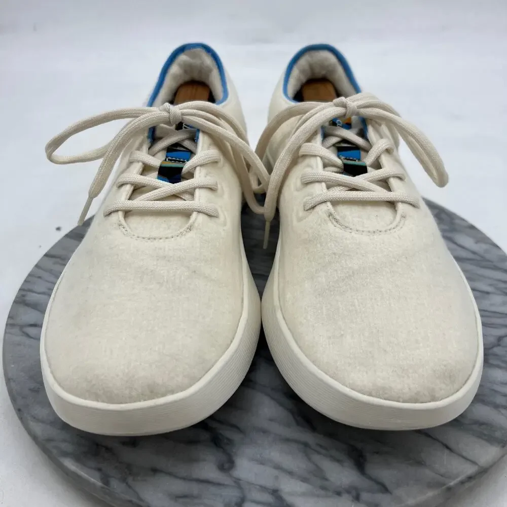 Allbirds Mens 13 Shoes Cream Wool Runner Go Sneakers Lace Up Low Top Trainer
